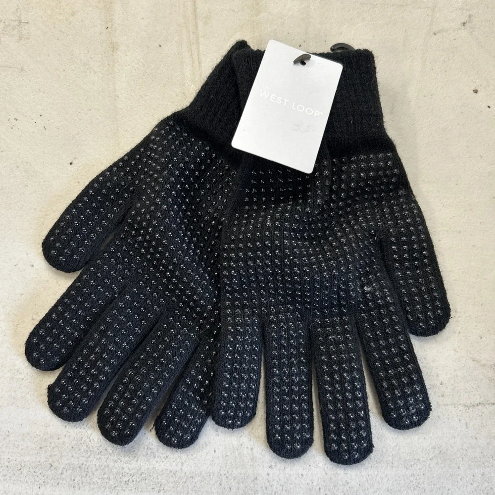 West Loop Gripper Ladies Gloves One Size Black